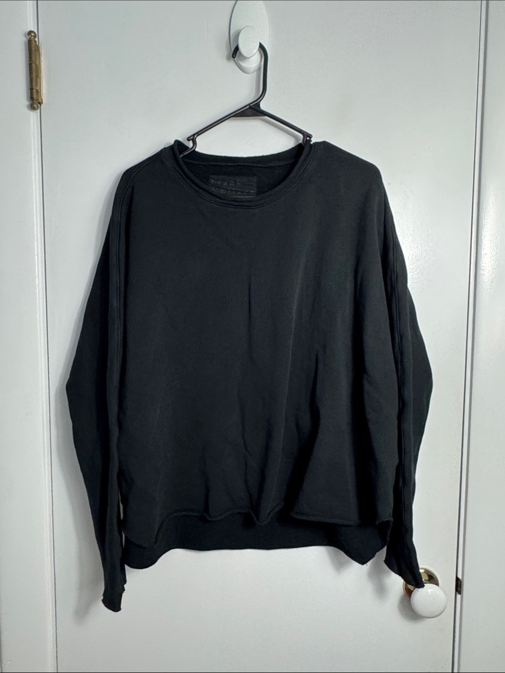 FRANK & EILEEN Anna Long Sleeve Capelet In Black Size Small - Picture 2 of 11